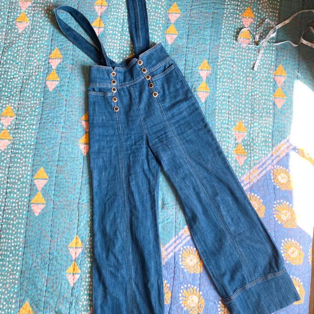 Anthropologie Pilcro Suspender Jeans Pants Jumpsuit- Size 26